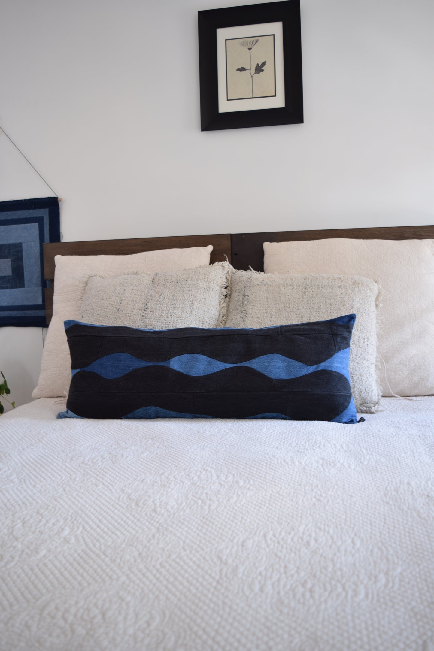 Lumbar Pillow Cover: Patchwork Design (14” x 36'')