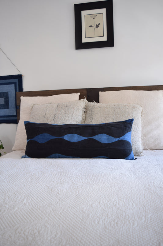 Lumbar Pillow Cover: Patchwork Design (14” x 36'')