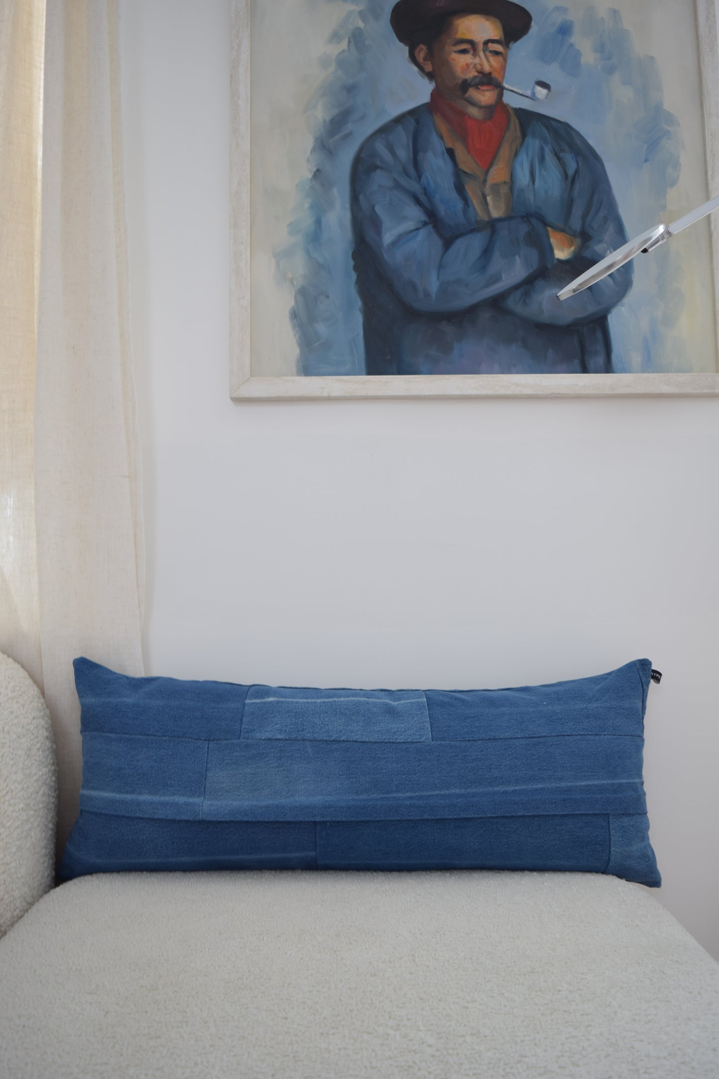 Lumbar Pillow Cover: Patchwork Design (14” x 36'')