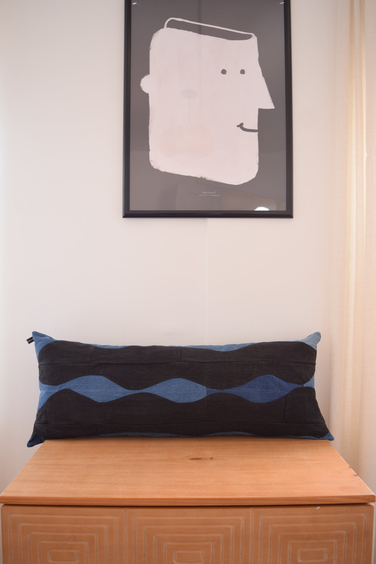 Lumbar Pillow Cover: Patchwork Design (14” x 36'')