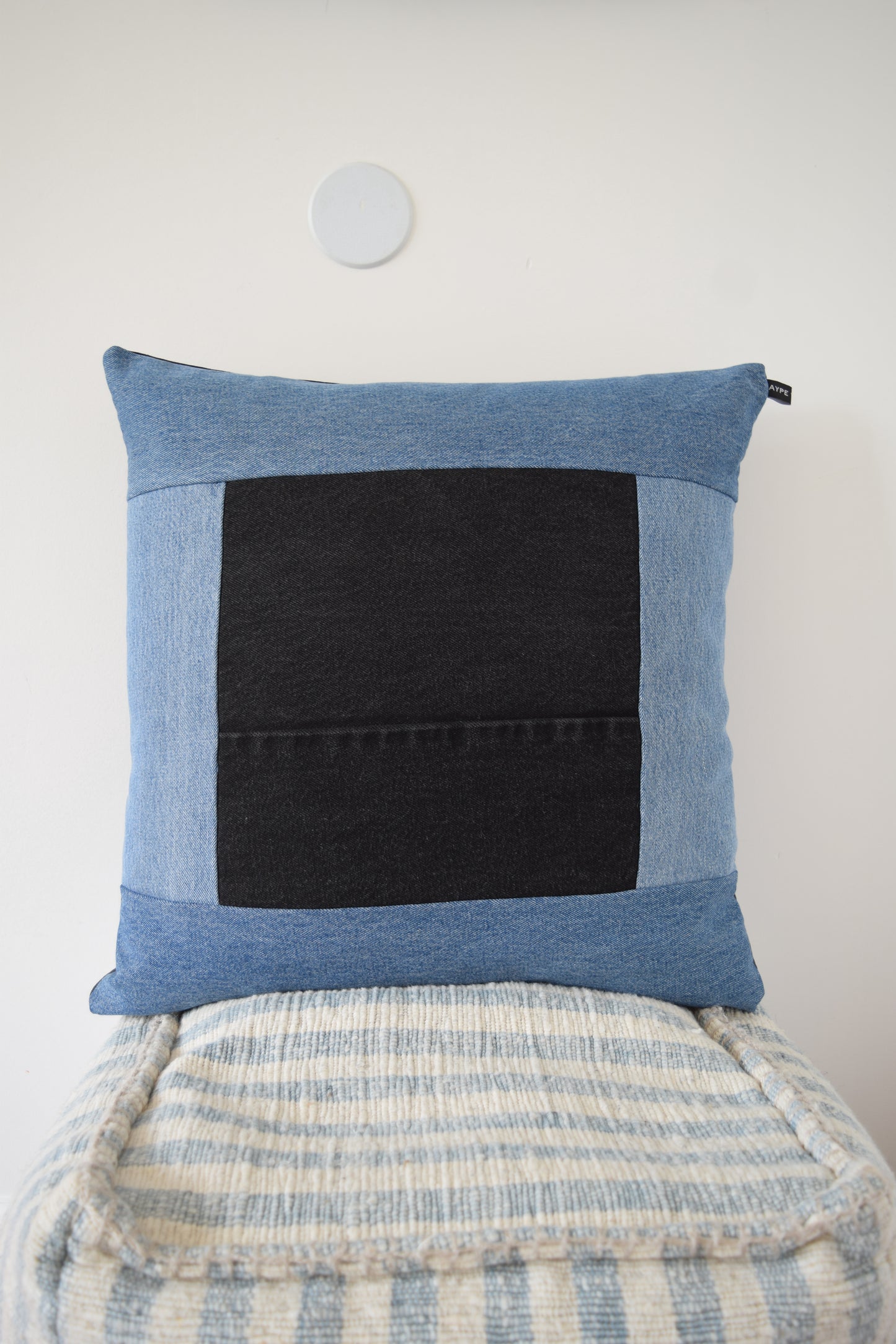 Denim pillow cover 20'' x 20''