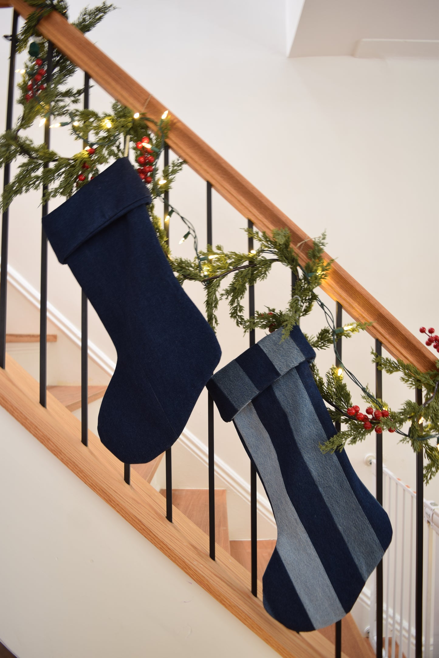 Denim Christmas Stocking