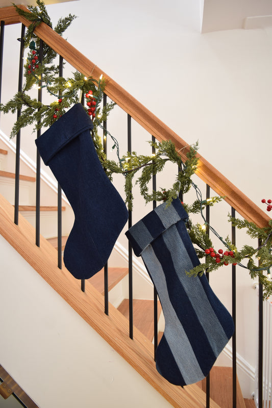 Denim Christmas Stocking