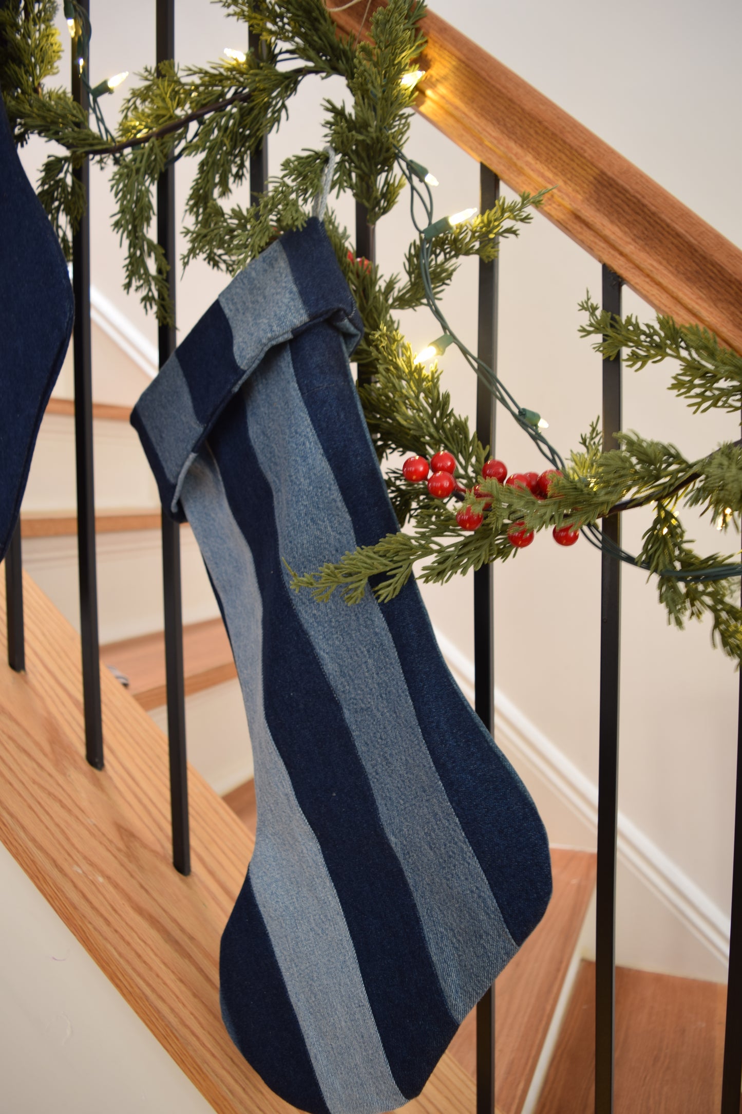 Denim Christmas Stocking