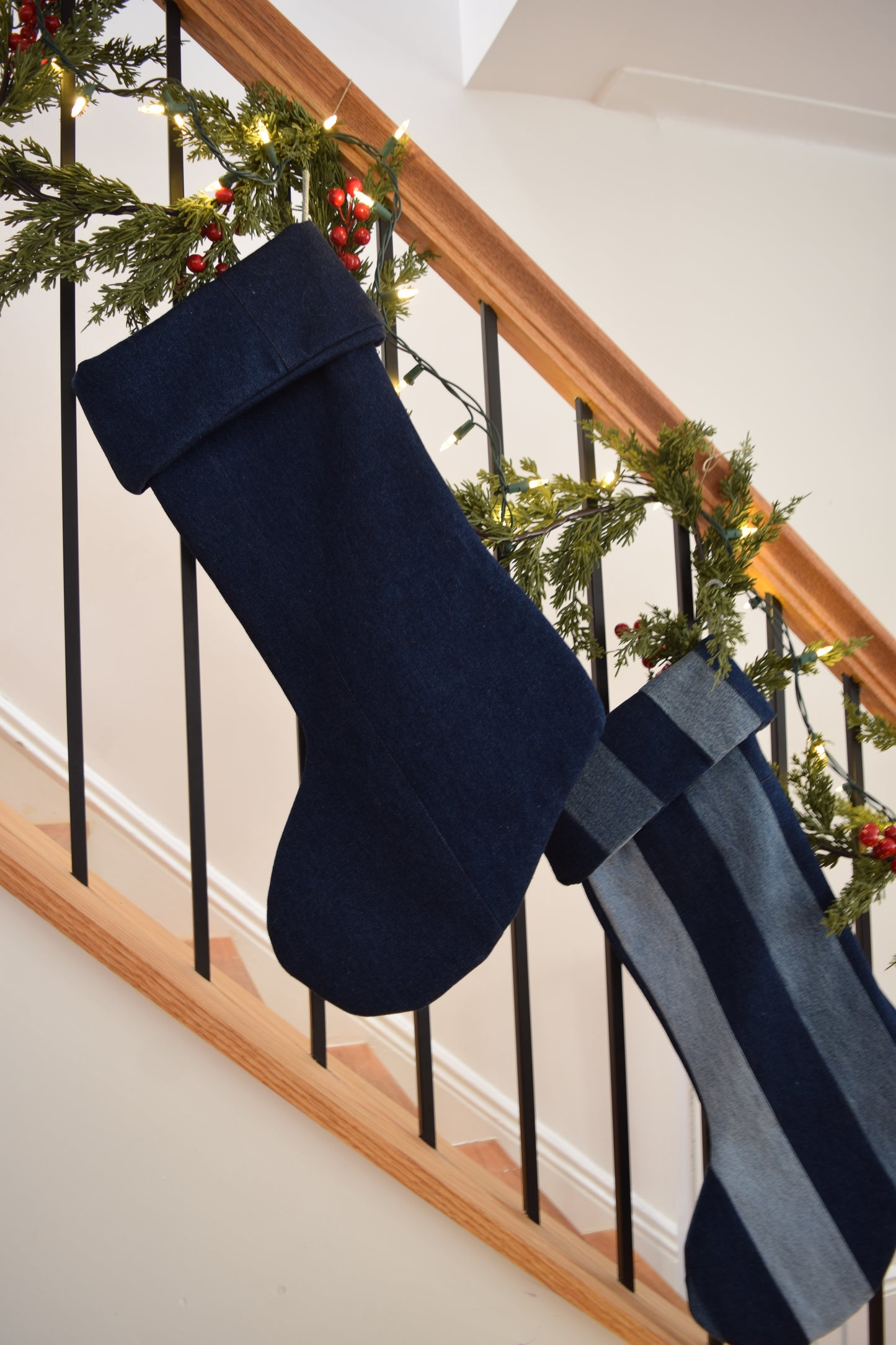 Denim Christmas Stocking