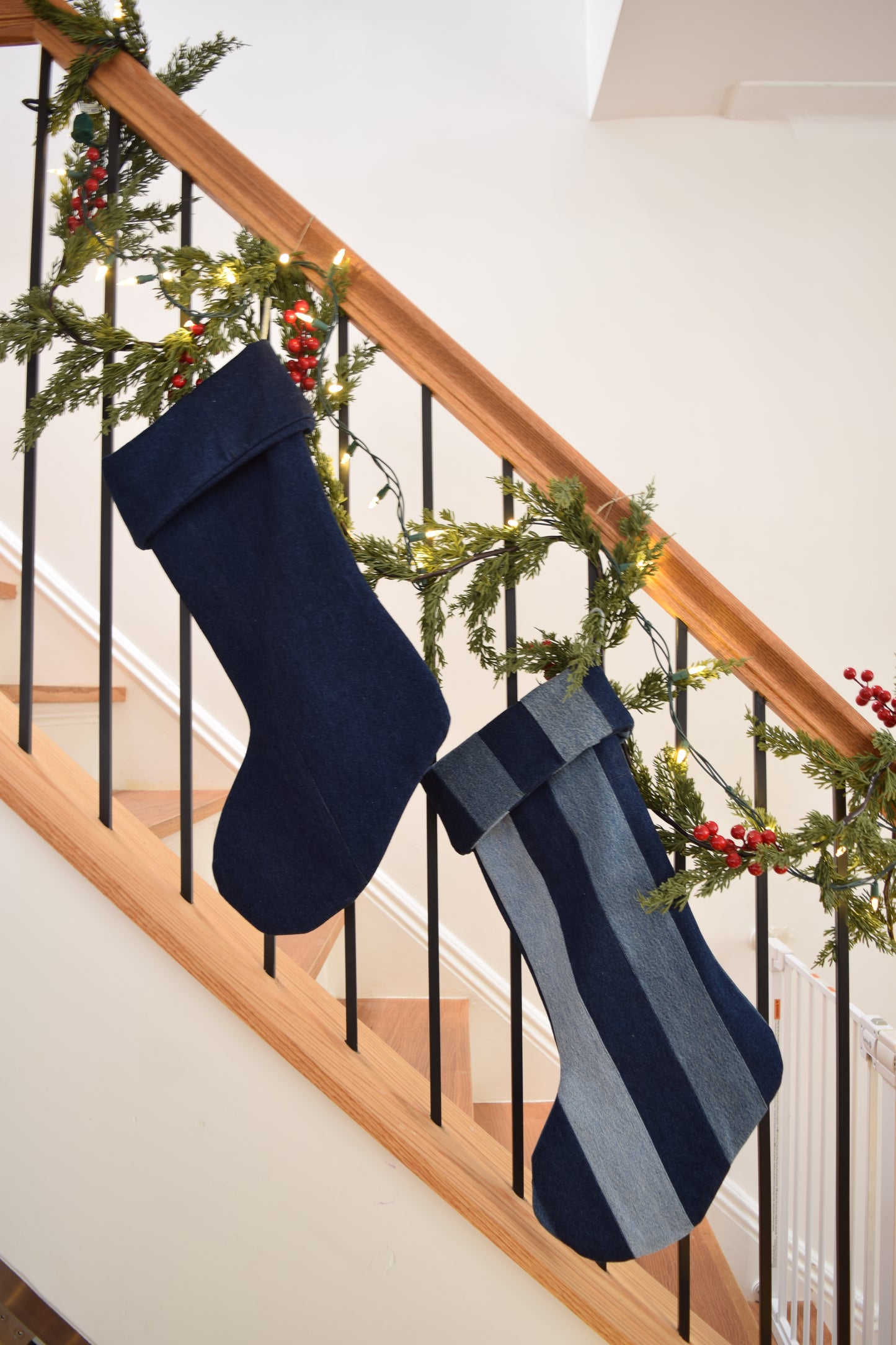 Denim Christmas Stocking
