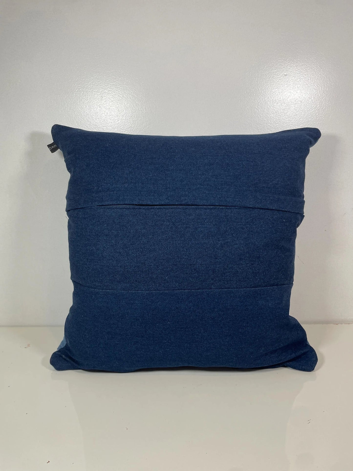 Denim Pillow Cover / Basketweave