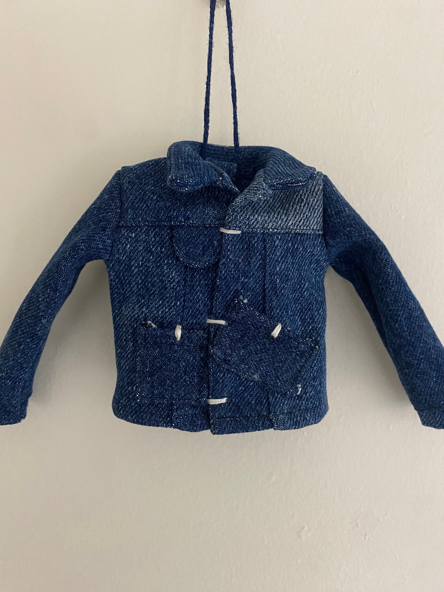 jean jacket / denim jacket Christmas ornament