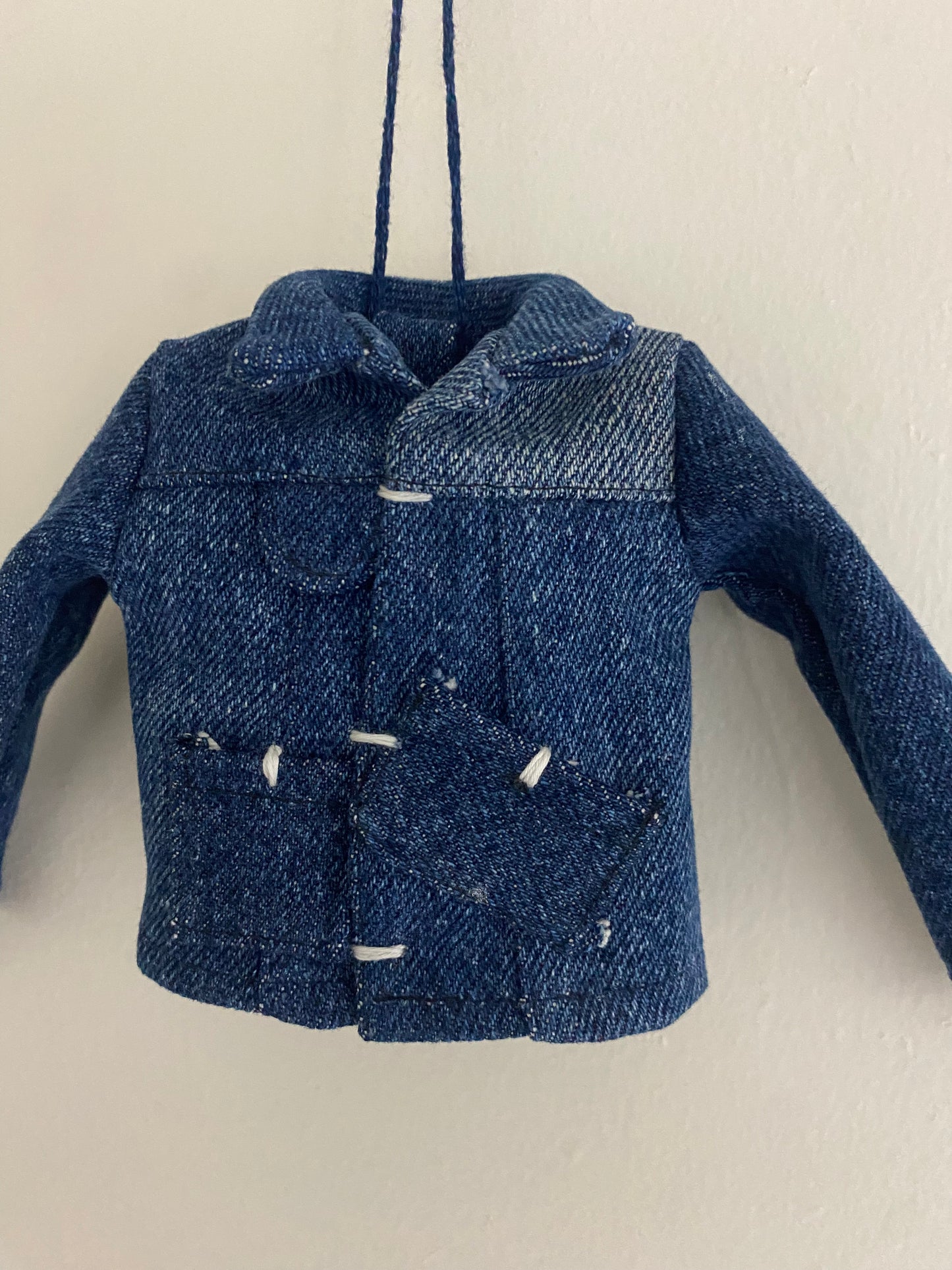 jean jacket / denim jacket Christmas ornament