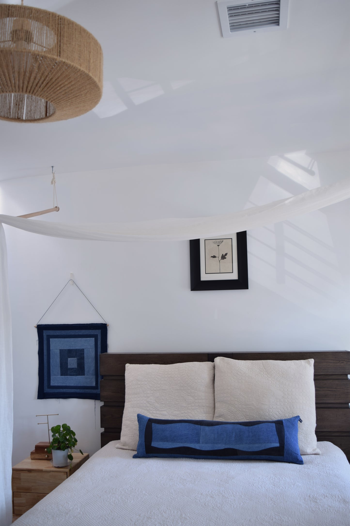 lumbar denim pillow cover 12'' x 40 ''