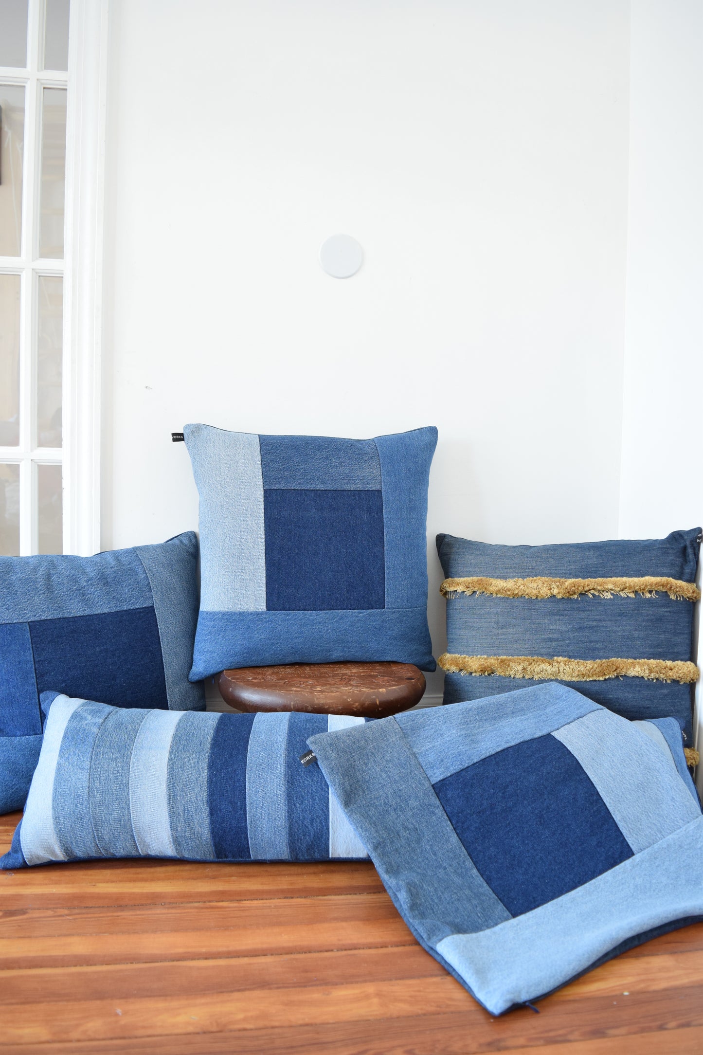 Denim Pillow Cover 18'' x 18''