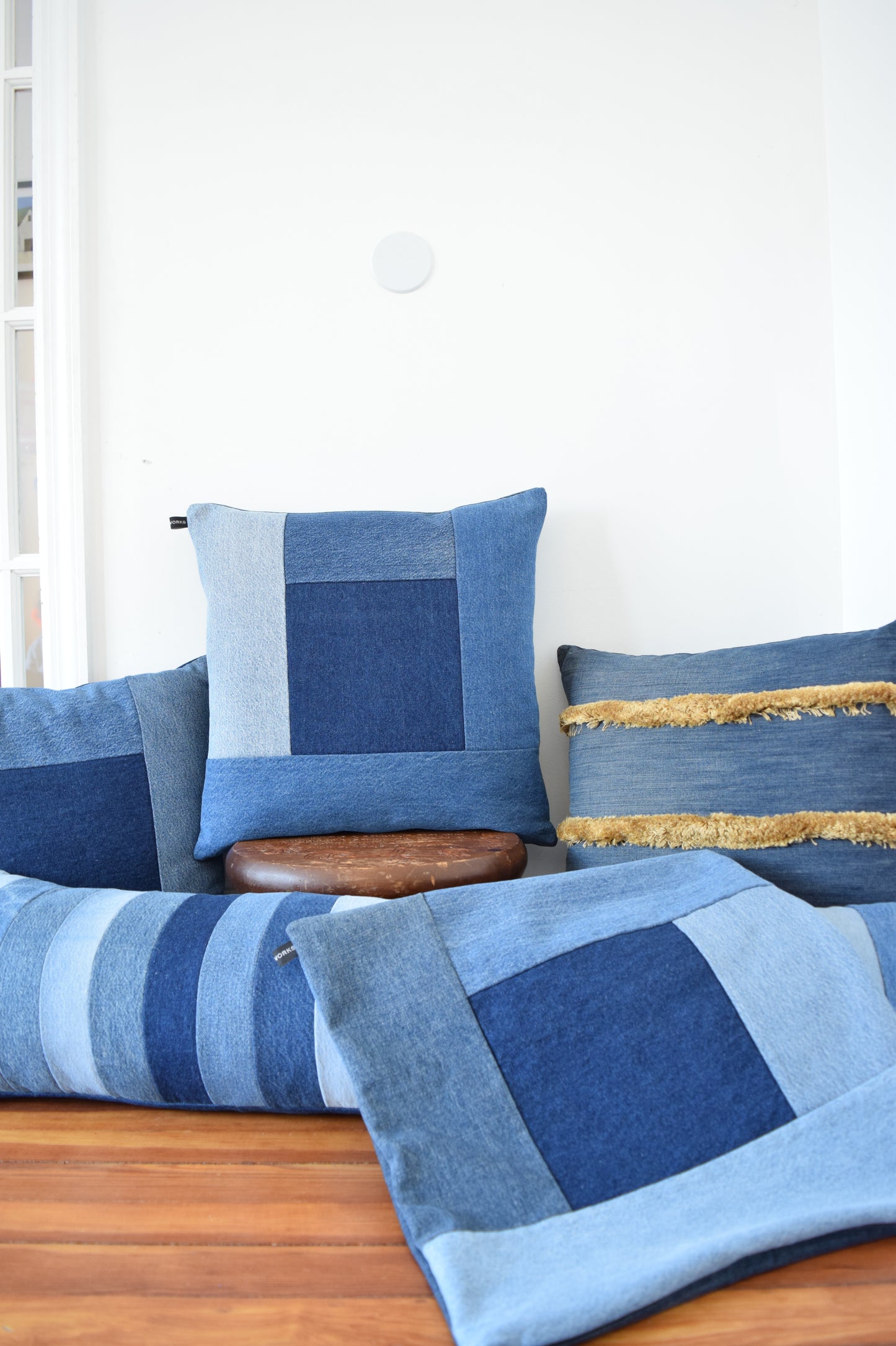 Denim Pillow Cover 18'' x 18''