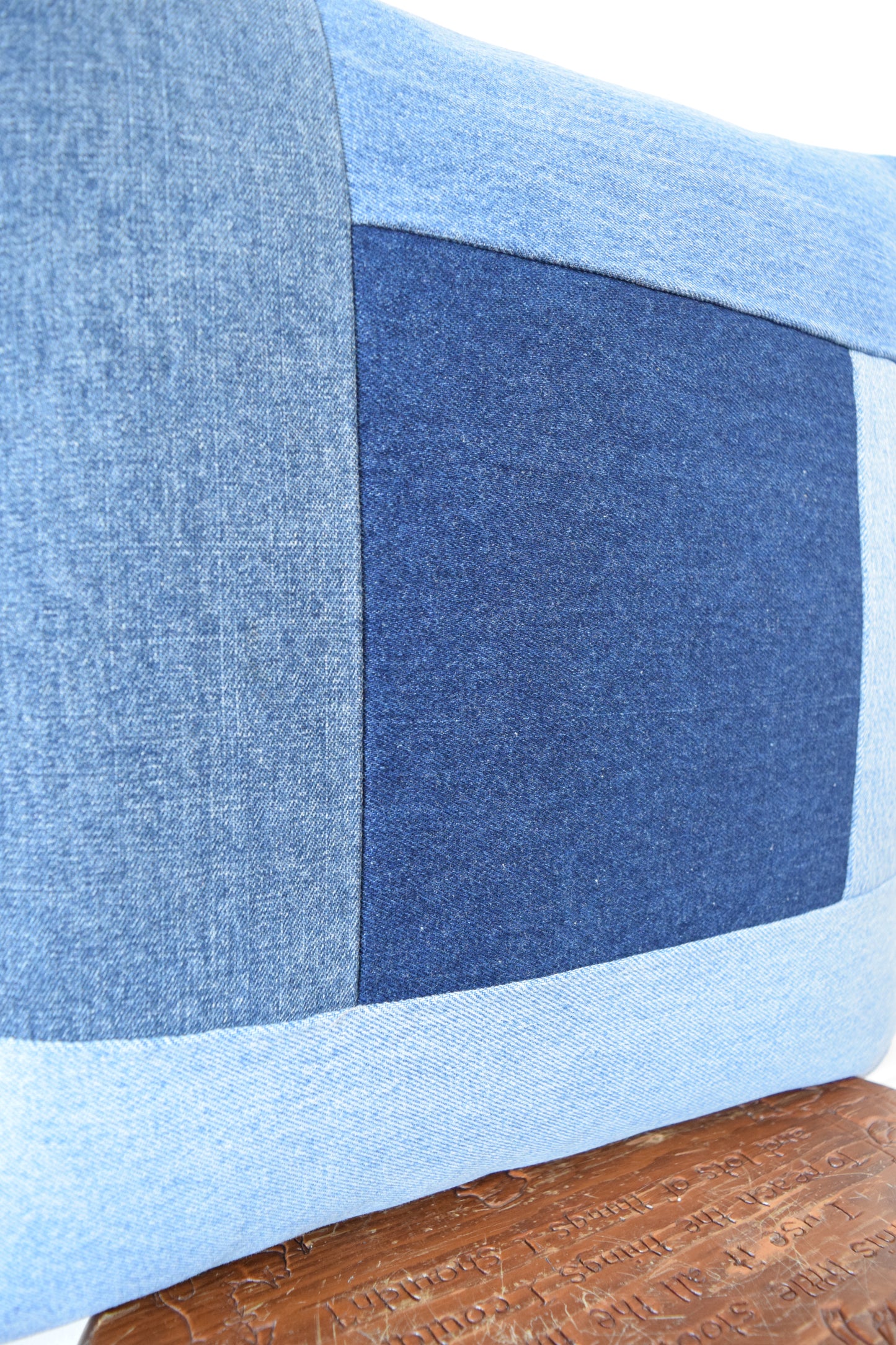 Denim Pillow Cover 18'' x 18''