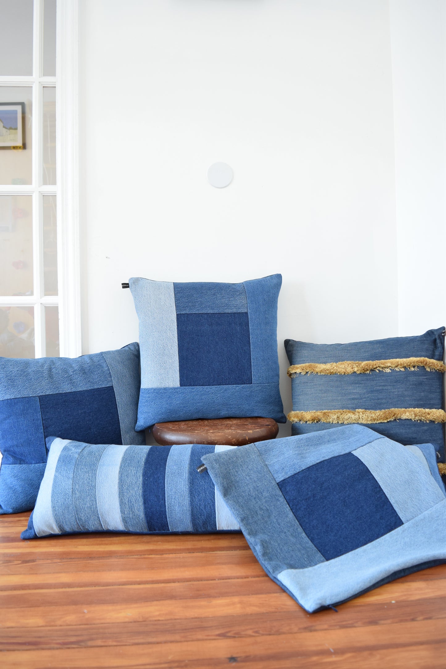 Denim Pillow Cover 18'' x 18''