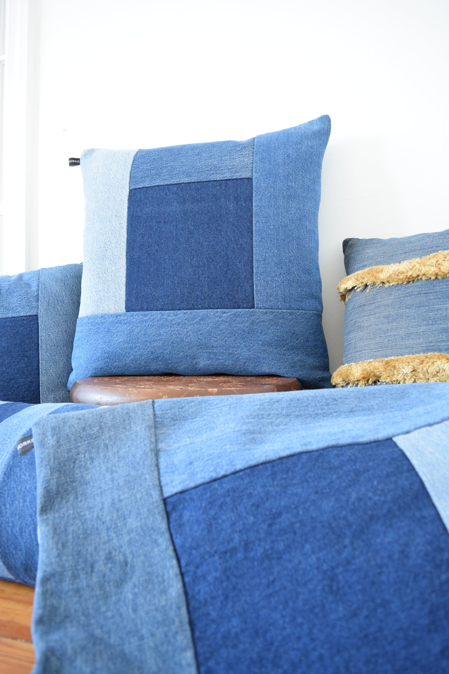 Denim Pillow Cover 18'' x 18''