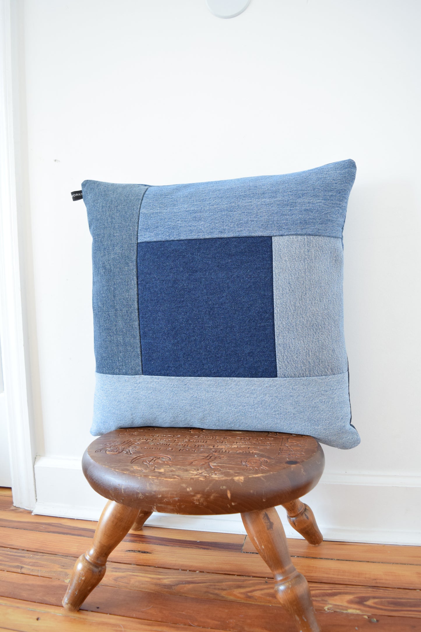 Denim Pillow Cover 18'' x 18''