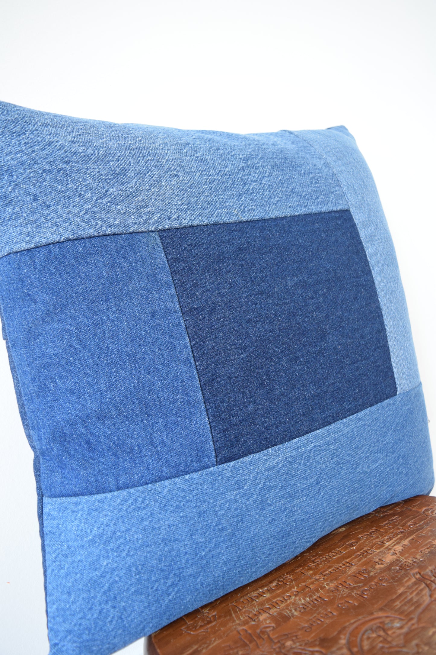 Denim Pillow Cover 18'' x 18''