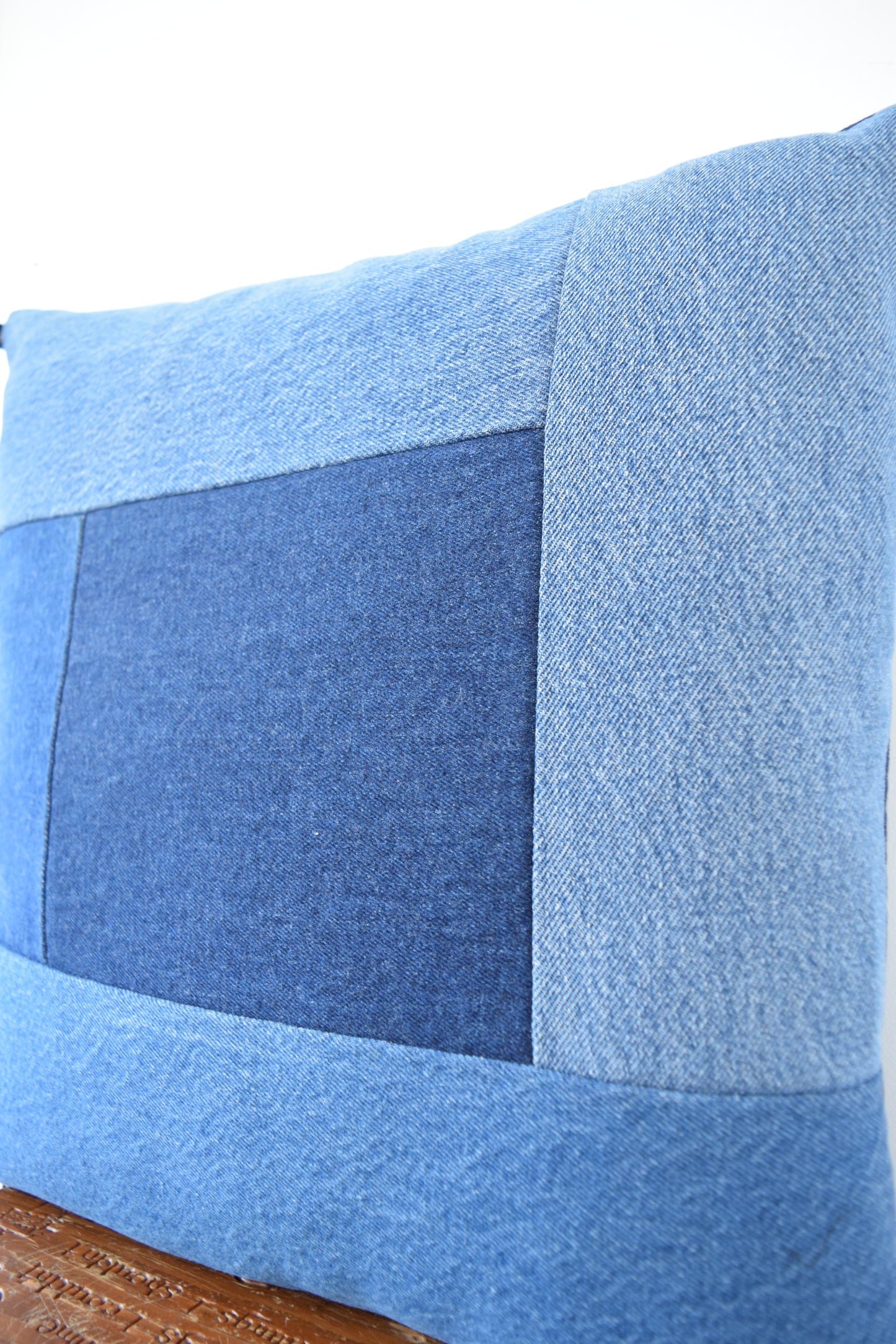 Denim Pillow Cover 18'' x 18''