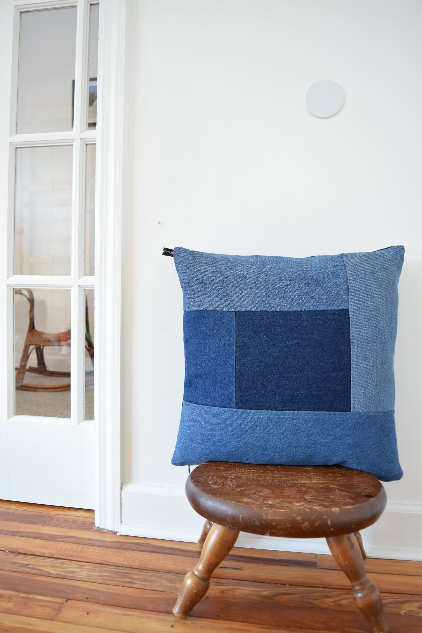 Denim Pillow Cover 18'' x 18''