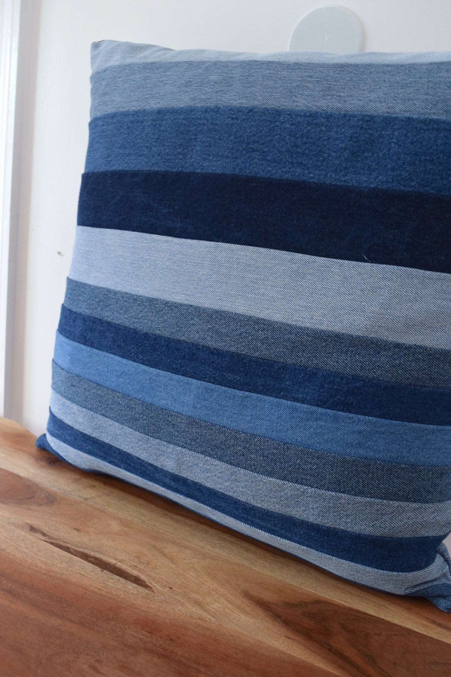 Denim pillow cover 20'' x 20''