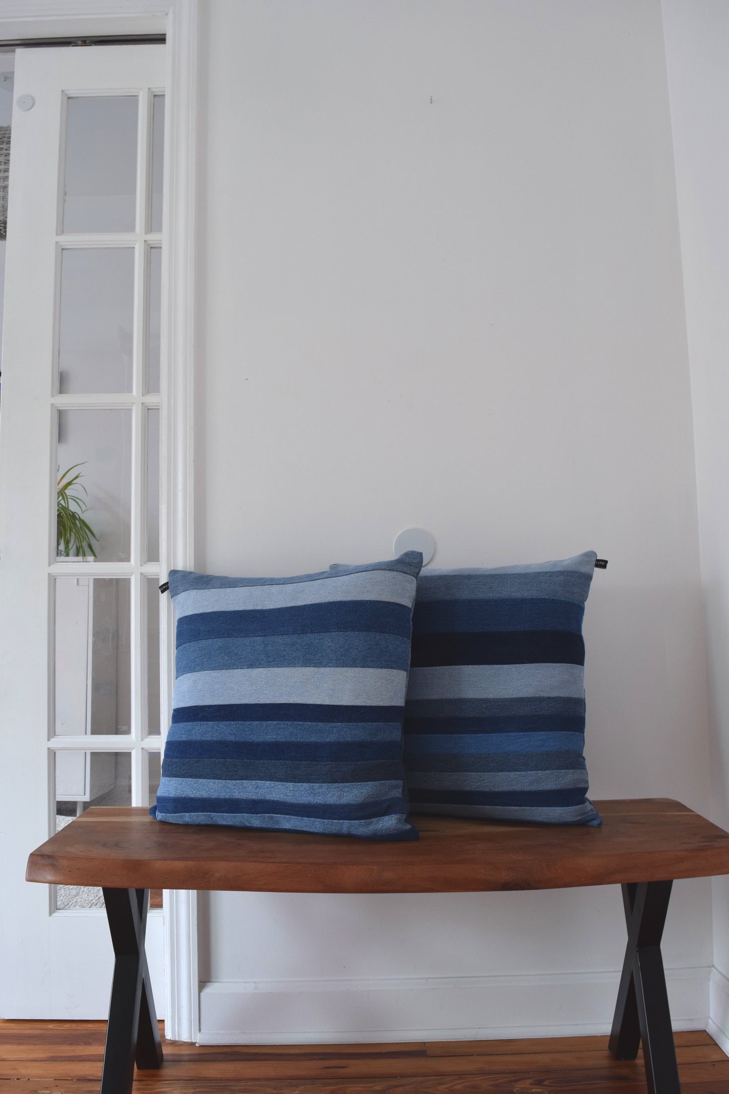 Denim pillow cover 20'' x 20''