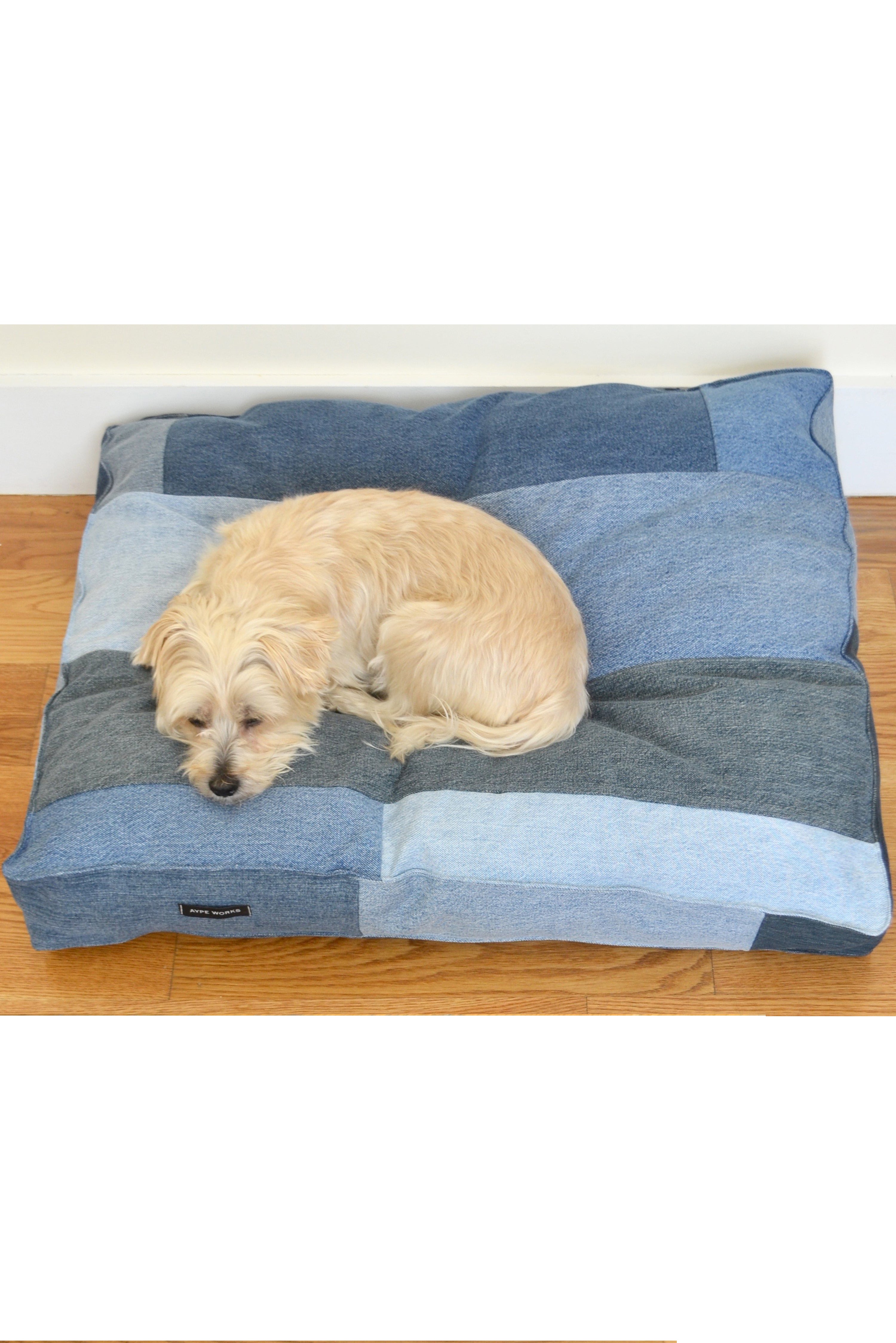 Denim dog sale bed cover