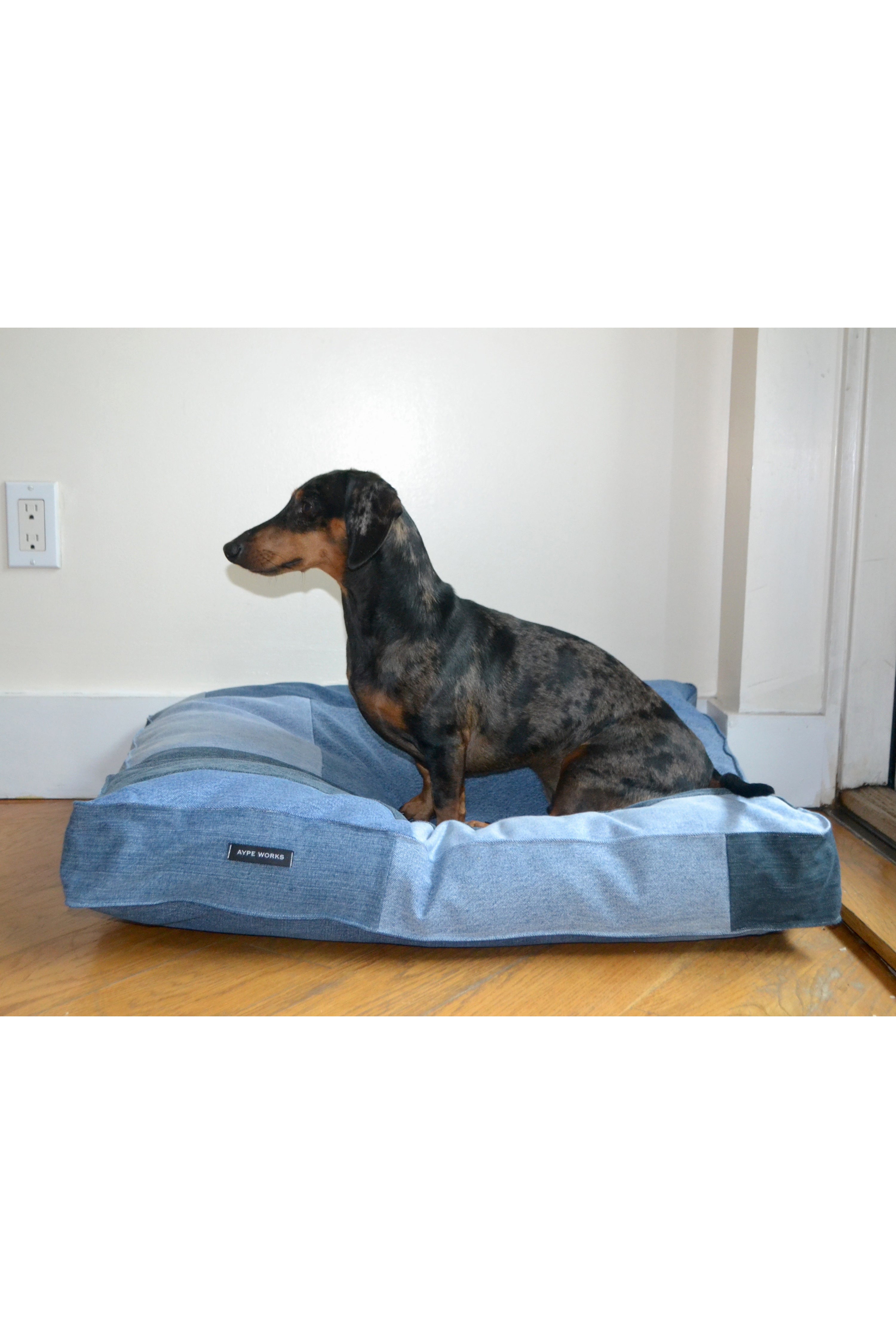 Denim dog hot sale bed cover